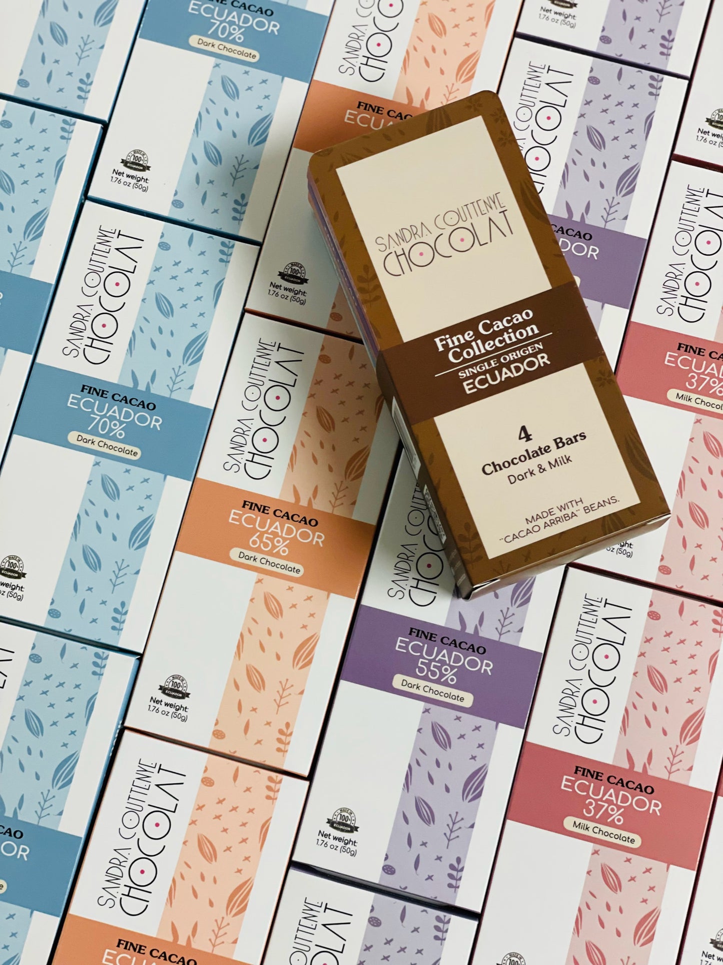 Fine Cacao Chocolate, 1.76 oz (Pack of 4) (Pack 4, Mix Chocolate)